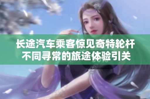长途汽车乘客惊见奇特轮杆 不同寻常的旅途体验引关注