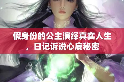 假身份的公主演绎真实人生，日记诉说心底秘密