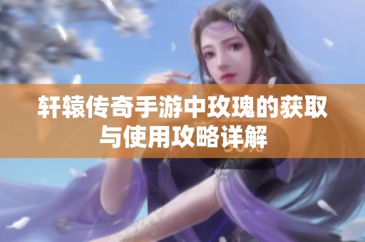 轩辕传奇手游中玫瑰的获取与使用攻略详解