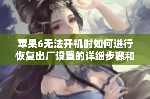 苹果6无法开机时如何进行恢复出厂设置的详细步骤和方法