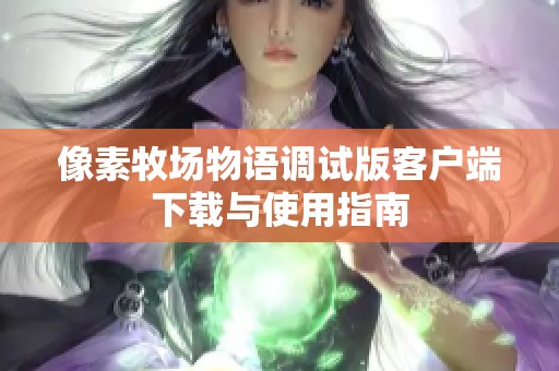 像素牧场物语调试版客户端下载与使用指南