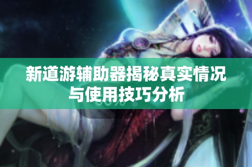 新道游辅助器揭秘真实情况与使用技巧分析