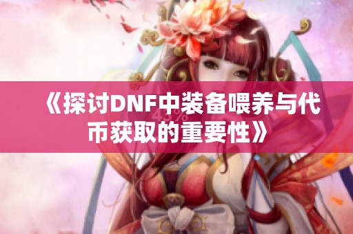 《探讨DNF中装备喂养与代币获取的重要性》