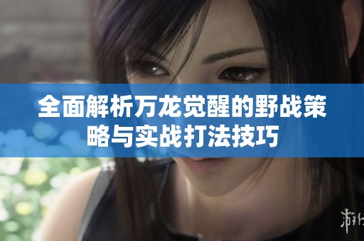 全面解析万龙觉醒的野战策略与实战打法技巧