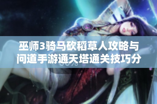 巫师3骑马砍稻草人攻略与问道手游通天塔通关技巧分享