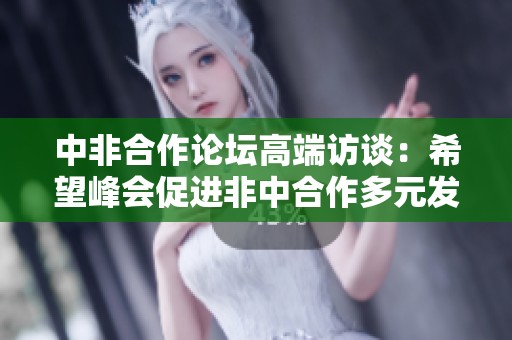 中非合作论坛高端访谈：希望峰会促进非中合作多元发展