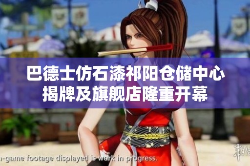 巴德士仿石漆祁阳仓储中心揭牌及旗舰店隆重开幕