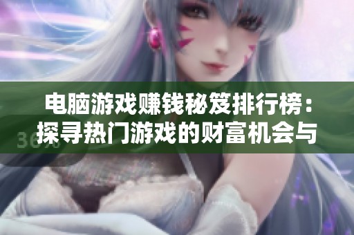 电脑游戏赚钱秘笈排行榜：探寻热门游戏的财富机会与玩法解析