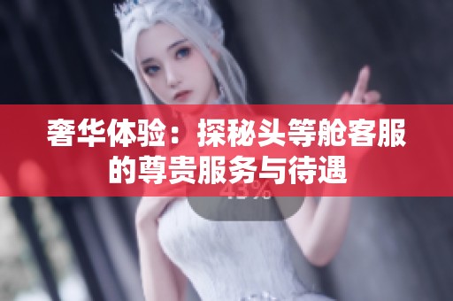 奢华体验：探秘头等舱客服的尊贵服务与待遇