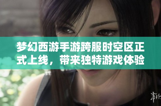 梦幻西游手游跨服时空区正式上线，带来独特游戏体验