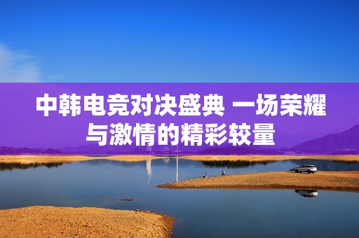 中韩电竞对决盛典 一场荣耀与激情的精彩较量
