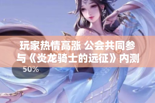 玩家热情高涨 公会共同参与《炎龙骑士的远征》内测盛典