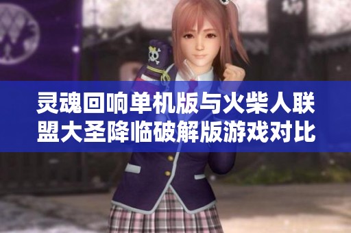 灵魂回响单机版与火柴人联盟大圣降临破解版游戏对比分析