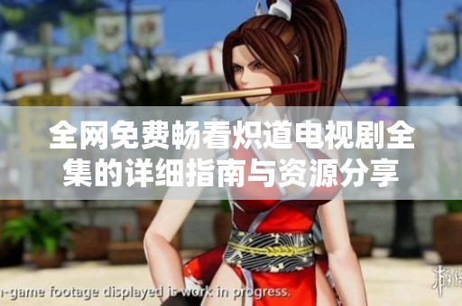 全网免费畅看炽道电视剧全集的详细指南与资源分享