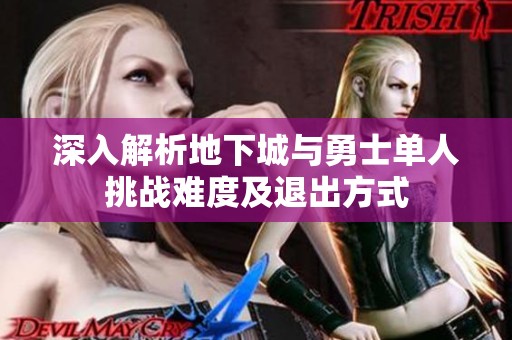 深入解析地下城与勇士单人挑战难度及退出方式