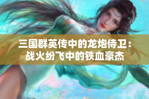 三国群英传中的龙炮侍卫：战火纷飞中的铁血豪杰