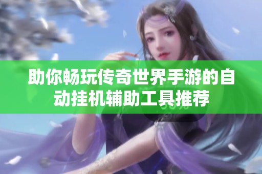 助你畅玩传奇世界手游的自动挂机辅助工具推荐