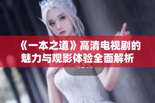《一本之道》高清电视剧的魅力与观影体验全面解析