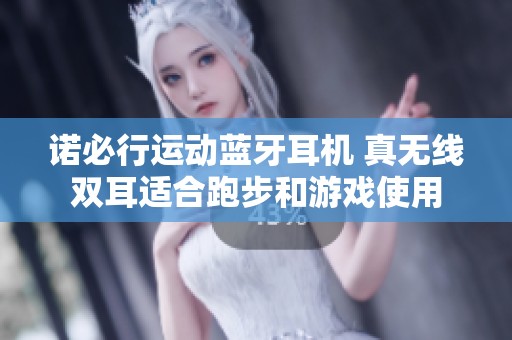 诺必行运动蓝牙耳机 真无线双耳适合跑步和游戏使用