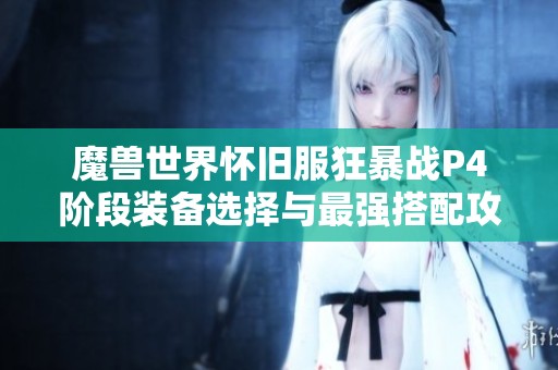 魔兽世界怀旧服狂暴战P4阶段装备选择与最强搭配攻略