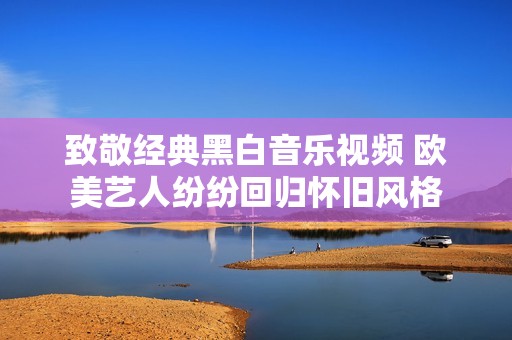 致敬经典黑白音乐视频 欧美艺人纷纷回归怀旧风格