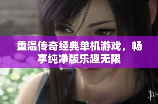 重温传奇经典单机游戏，畅享纯净版乐趣无限