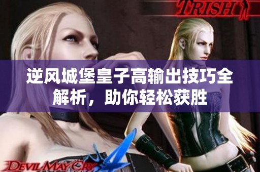 逆风城堡皇子高输出技巧全解析，助你轻松获胜