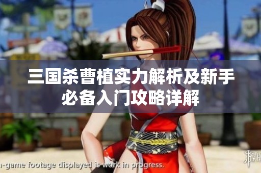 三国杀曹植实力解析及新手必备入门攻略详解