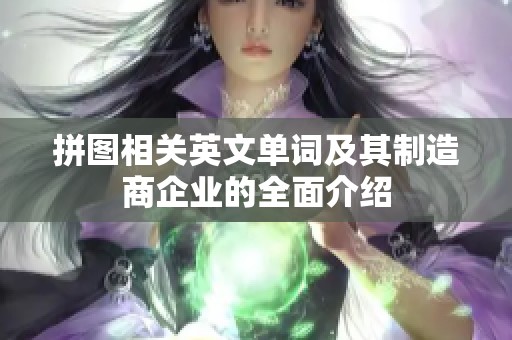 拼图相关英文单词及其制造商企业的全面介绍