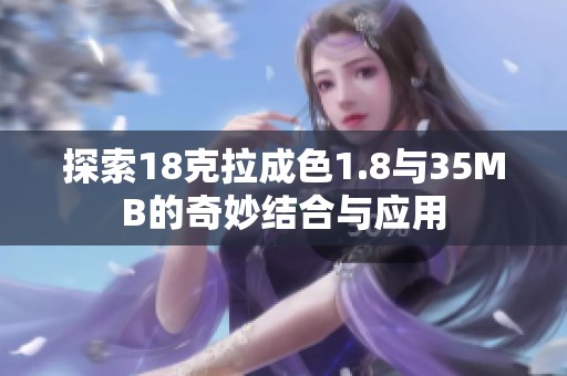 探索18克拉成色1.8与35MB的奇妙结合与应用
