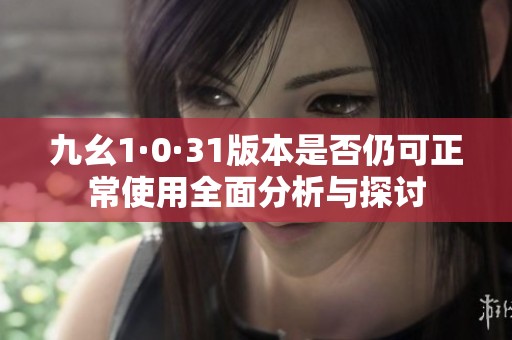 九幺1·0·31版本是否仍可正常使用全面分析与探讨