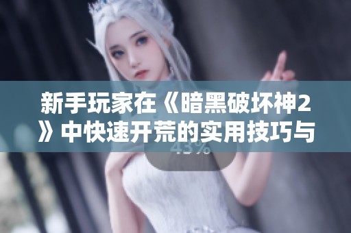 新手玩家在《暗黑破坏神2》中快速开荒的实用技巧与攻略分享