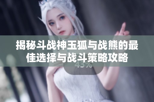 揭秘斗战神玉狐与战熊的最佳选择与战斗策略攻略