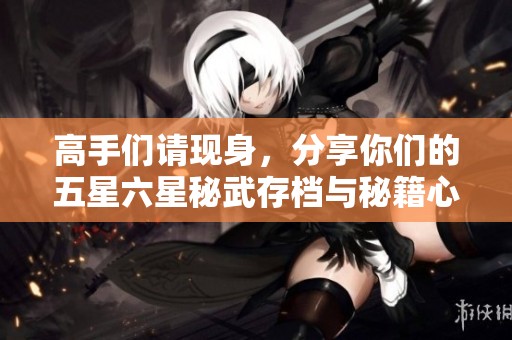 高手们请现身，分享你们的五星六星秘武存档与秘籍心得！
