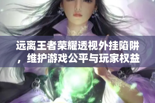 远离王者荣耀透视外挂陷阱，维护游戏公平与玩家权益
