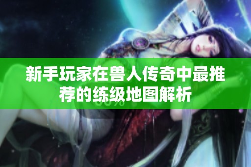 新手玩家在兽人传奇中最推荐的练级地图解析