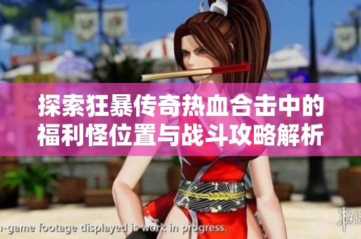 探索狂暴传奇热血合击中的福利怪位置与战斗攻略解析