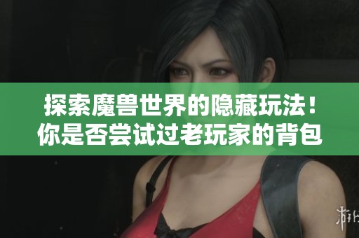 探索魔兽世界的隐藏玩法！你是否尝试过老玩家的背包神器？