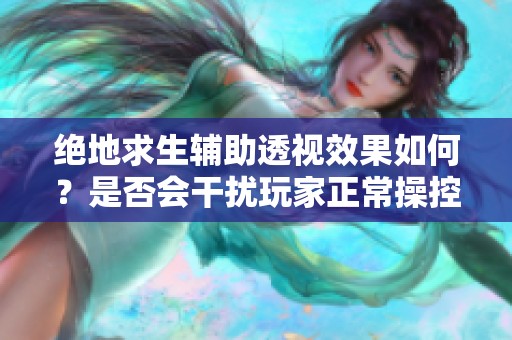 绝地求生辅助透视效果如何？是否会干扰玩家正常操控？
