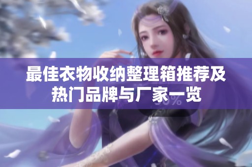 最佳衣物收纳整理箱推荐及热门品牌与厂家一览