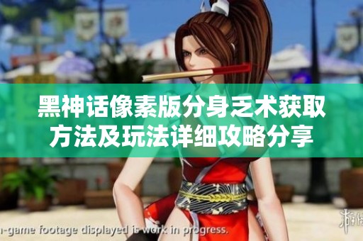 黑神话像素版分身乏术获取方法及玩法详细攻略分享