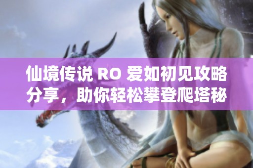 仙境传说 RO 爱如初见攻略分享，助你轻松攀登爬塔秘籍揭秘